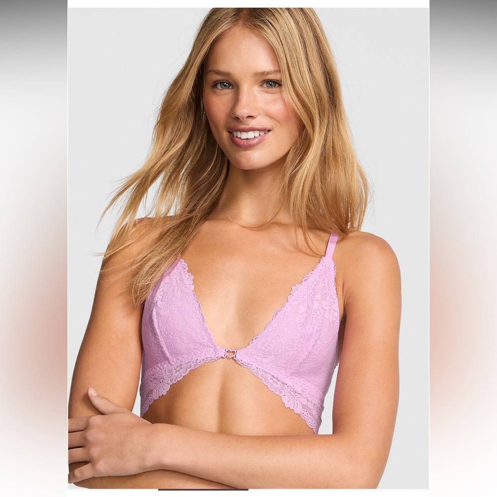 Victoria's Secret Lavender Lace Plunge Bralette